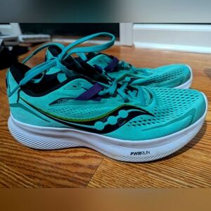 Saucony Ride 15 Women's Running Cool Mint, Acid size 9.5